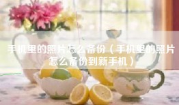 手机里的照片怎么备份（手机里的照片怎么备份到新手机）